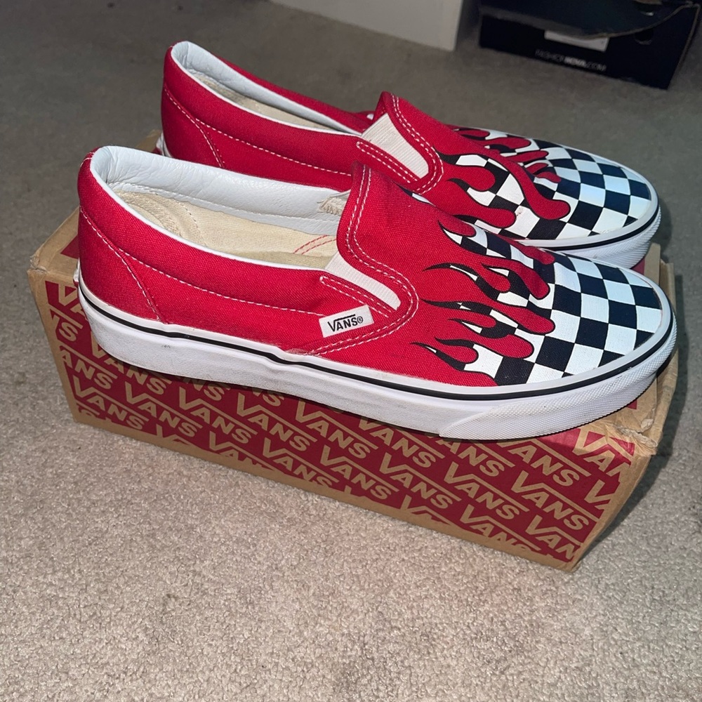 Flame slip on Vans 7.5M